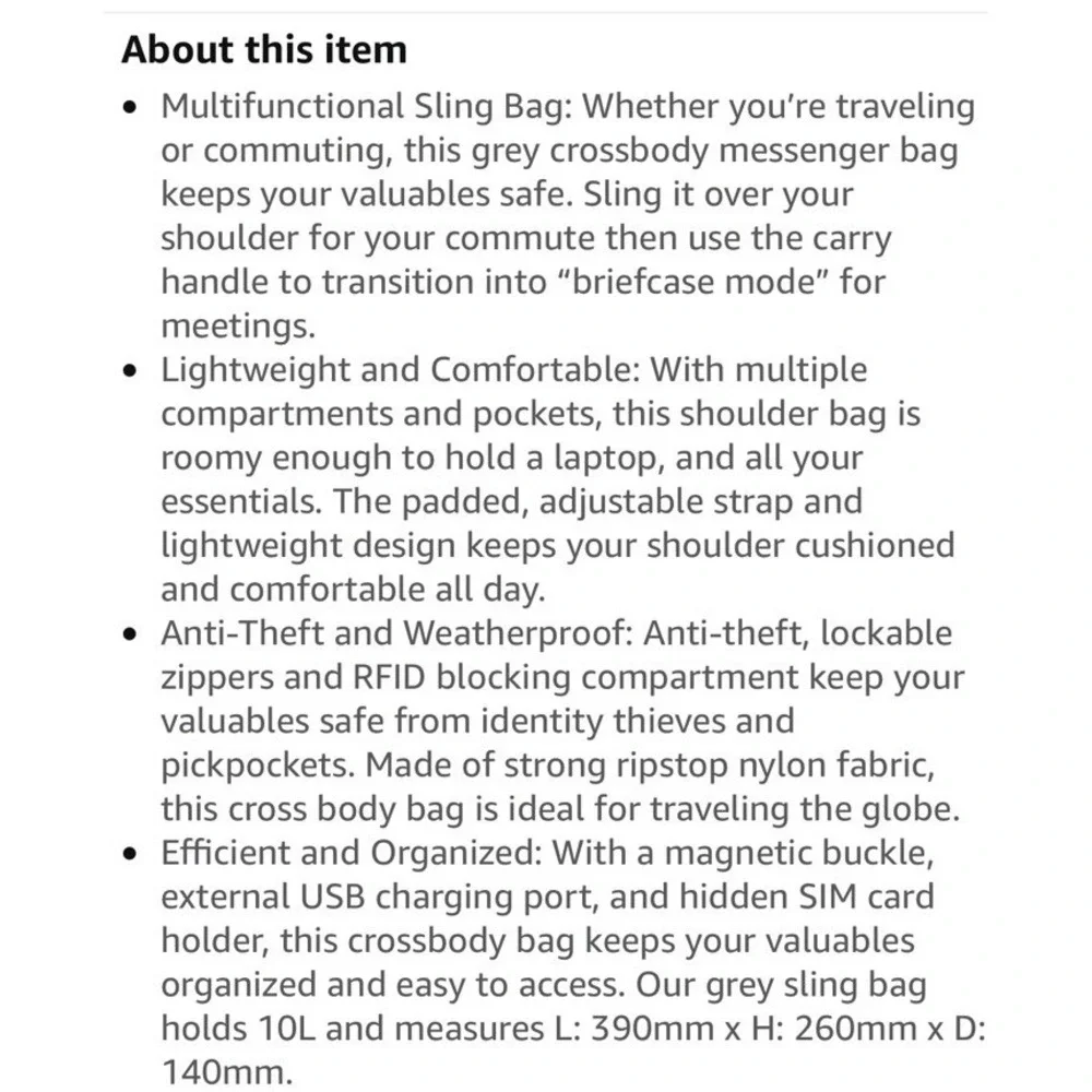 (6)ALPAKA Bravo Sling Max Crossbody Messenger Bag | Anti Theft Backpack